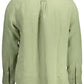Green Linen Men Shirt