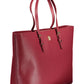 Red Polyurethane Women Handbag
