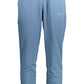 Blue Cotton Men Sport Trouser