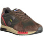 Brown Polyester Men Sneaker