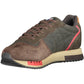 Brown Polyester Men Sneaker