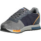 Blue Polyester Men Sneaker