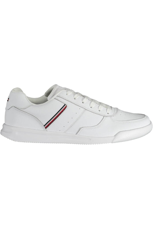 White Polyester Men Sneaker