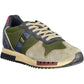 Green Polyester Men Sneaker