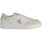 White Polyester Men Sneaker