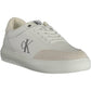 White Polyester Men Sneaker