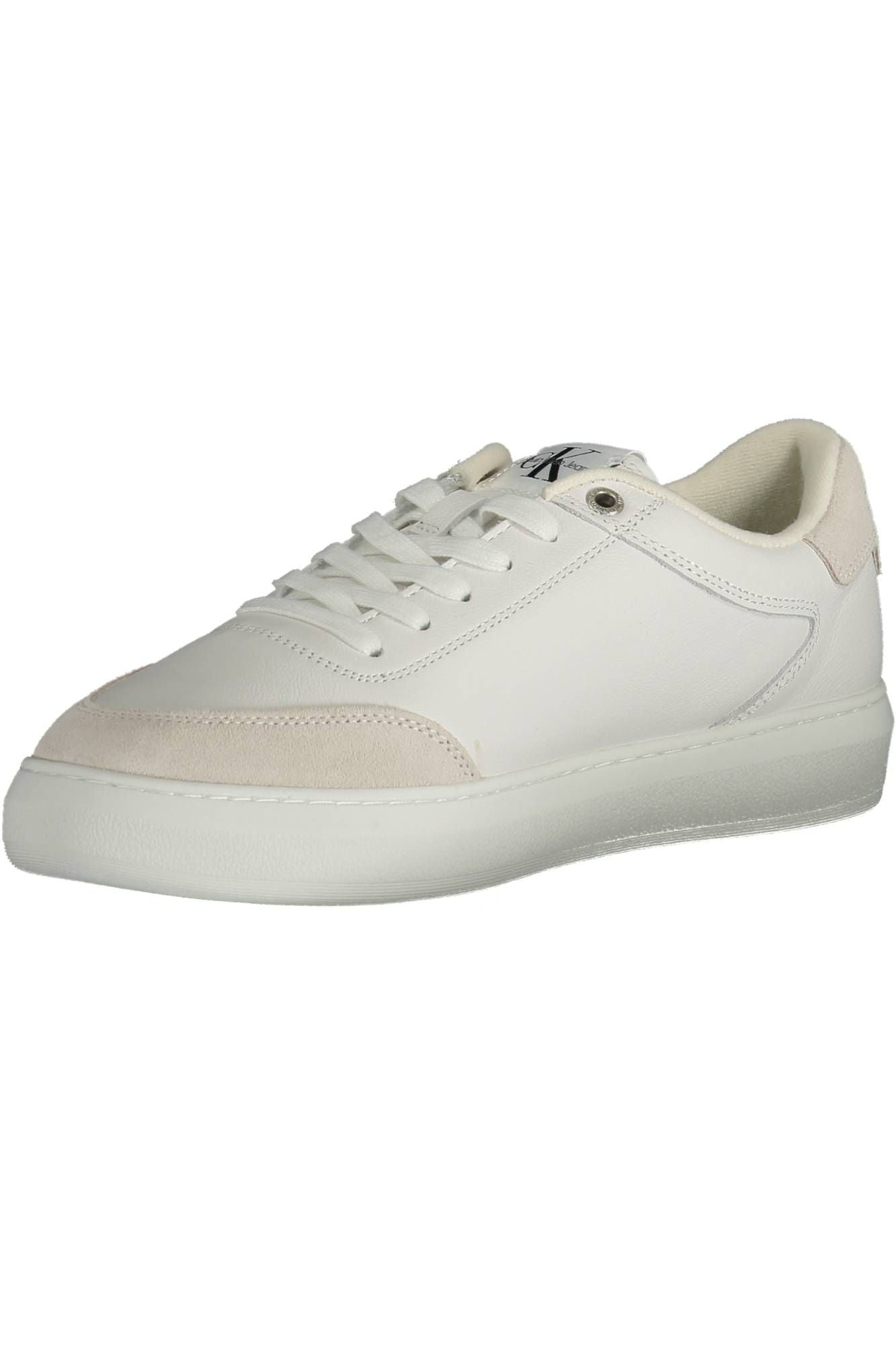 White Polyester Men Sneaker