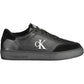 Black Polyester Men Sneaker