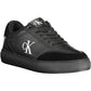 Black Polyester Men Sneaker