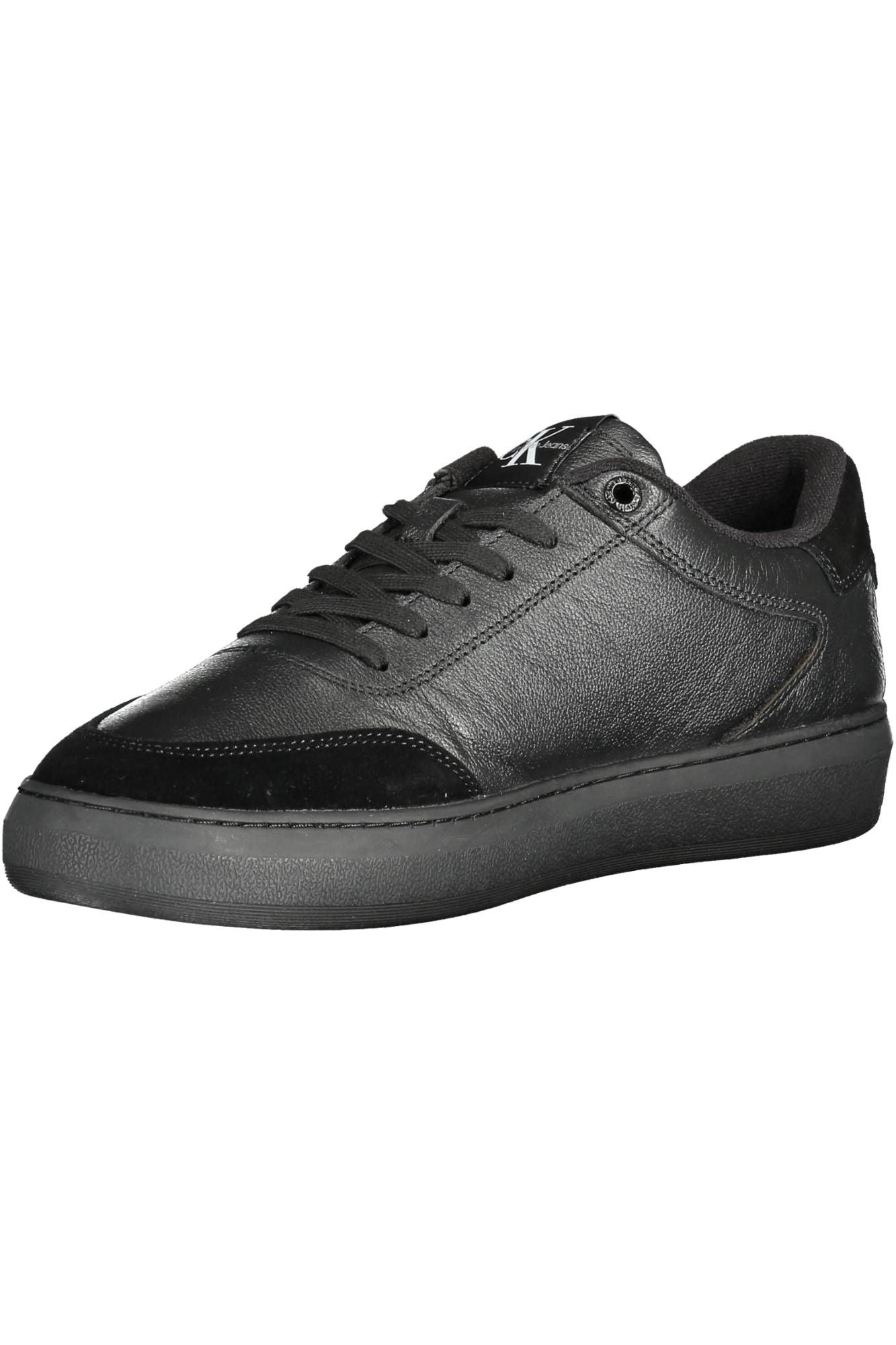 Black Polyester Men Sneaker