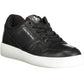 Black Polyester Men Sneaker
