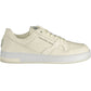 White Polyester Men Sneaker