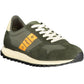Green Polyester Men Sneaker
