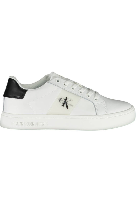 White Nylon Women Sneaker