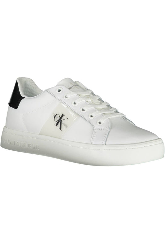 White Nylon Women Sneaker