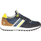 Blue Polyester Men Sneaker