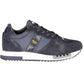 Blue Polyester Men Sneaker