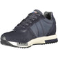 Blue Polyester Men Sneaker