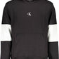 Black Cotton Men Sweater