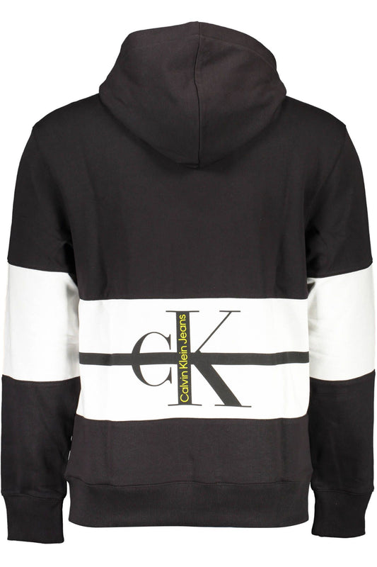 Black Cotton Men Sweater