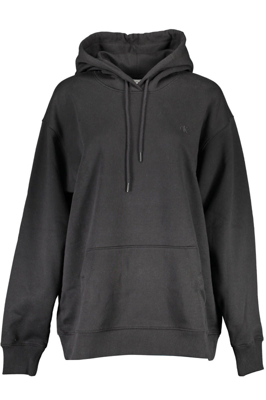 Black Cotton Women Sweater