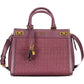Purple Polyethylene Women Handbag