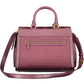 Purple Polyethylene Women Handbag