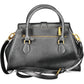 Black Polyurethane Women Handbag