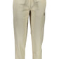 Beige Cotton Women Sport Pant