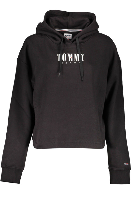 Black Cotton Women Sweater