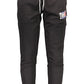 Black Cotton Men Sports Trouser