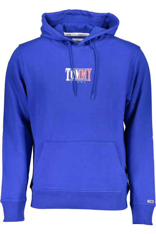Light Blue Cotton Men Sweater