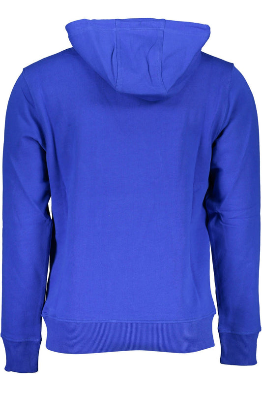 Light Blue Cotton Men Sweater
