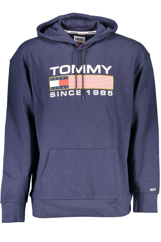 Blue Cotton Men Sweater