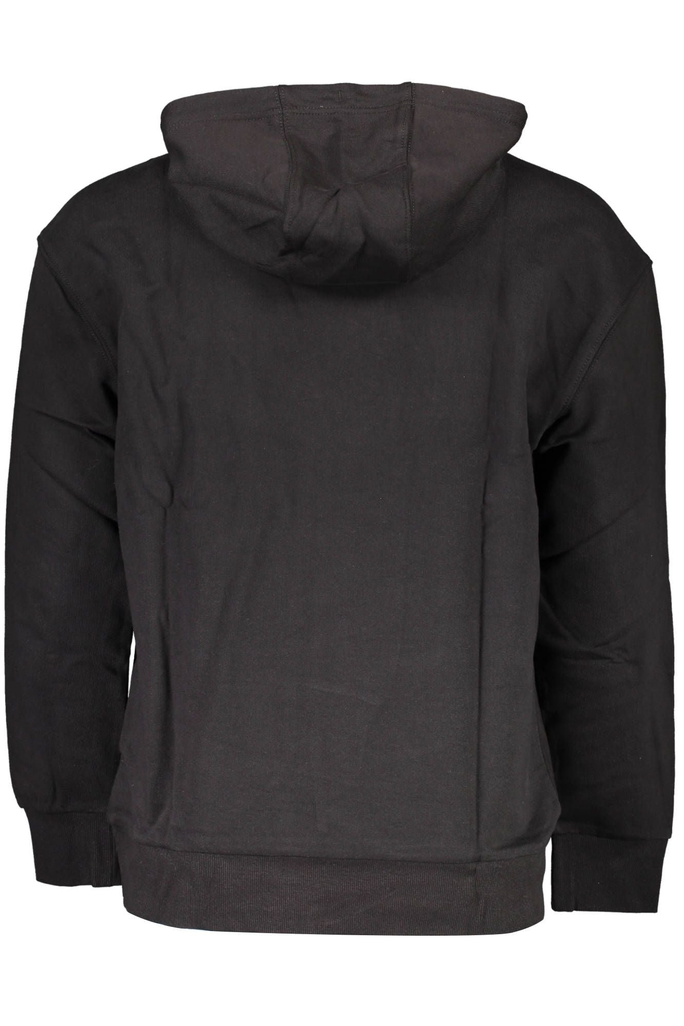 Black Cotton Men Sweater