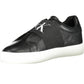 Black Leather Women Sneaker
