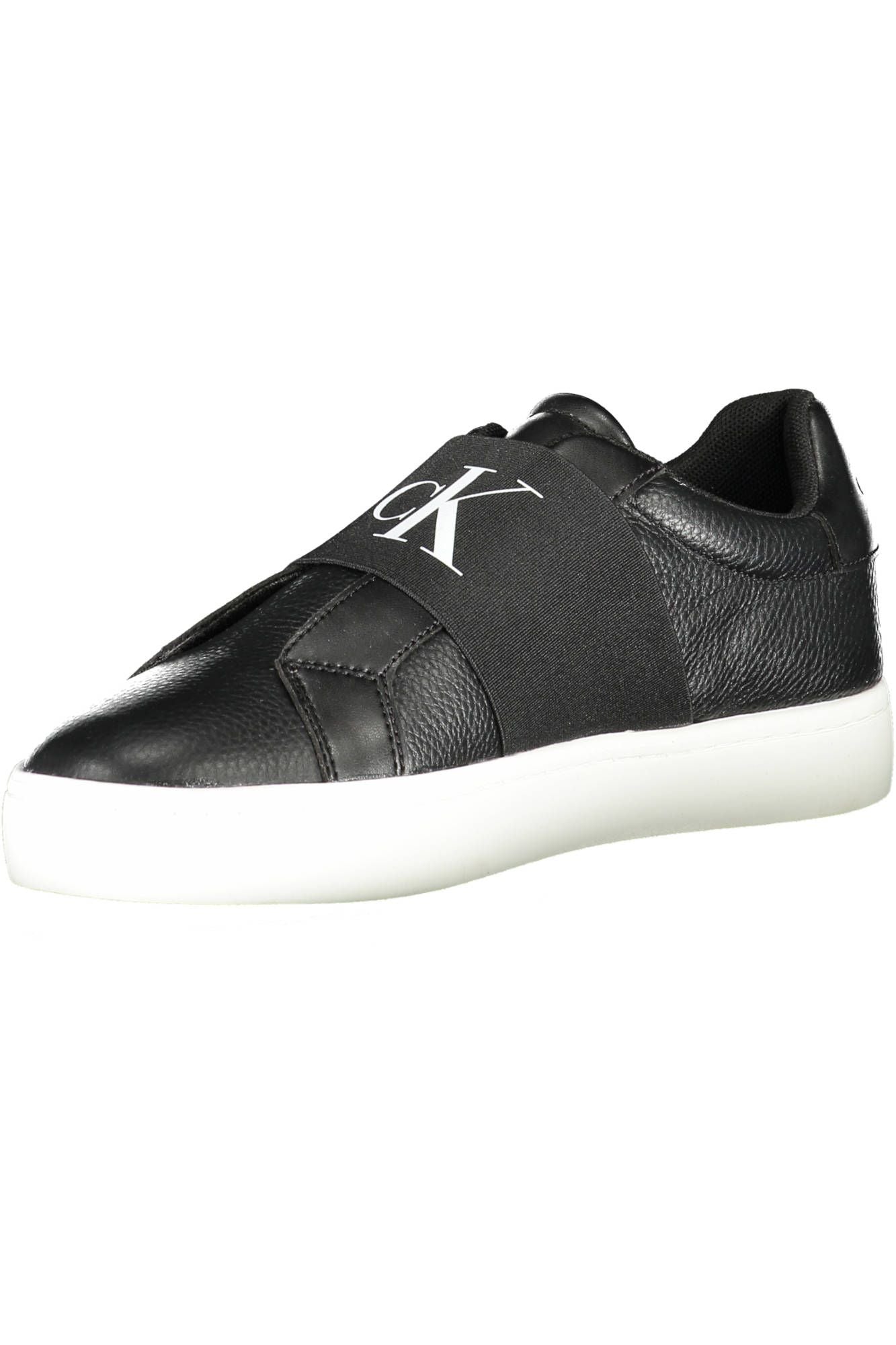 Black Leather Women Sneaker