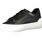 Black Polyester Women Sneaker