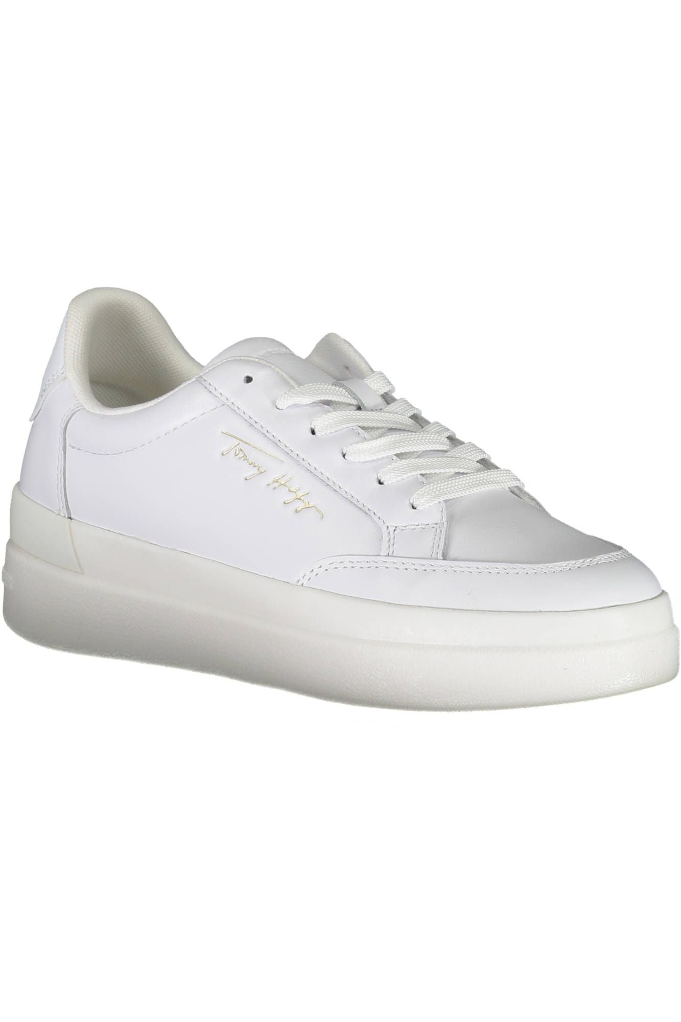 White Polyester Women Sneaker