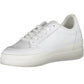 White Polyester Women Sneaker