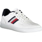 White Polyester Men Sneaker