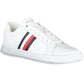 White Polyester Men Sneaker