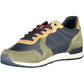 Green Polyester Men Sneaker