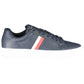 Blue Recycled Polyester Men Sneaker