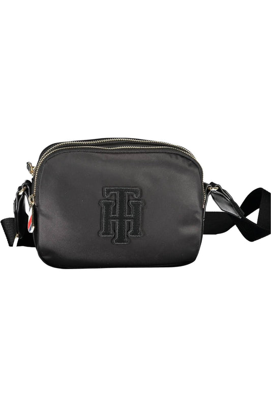 Black Nylon Women Handbag