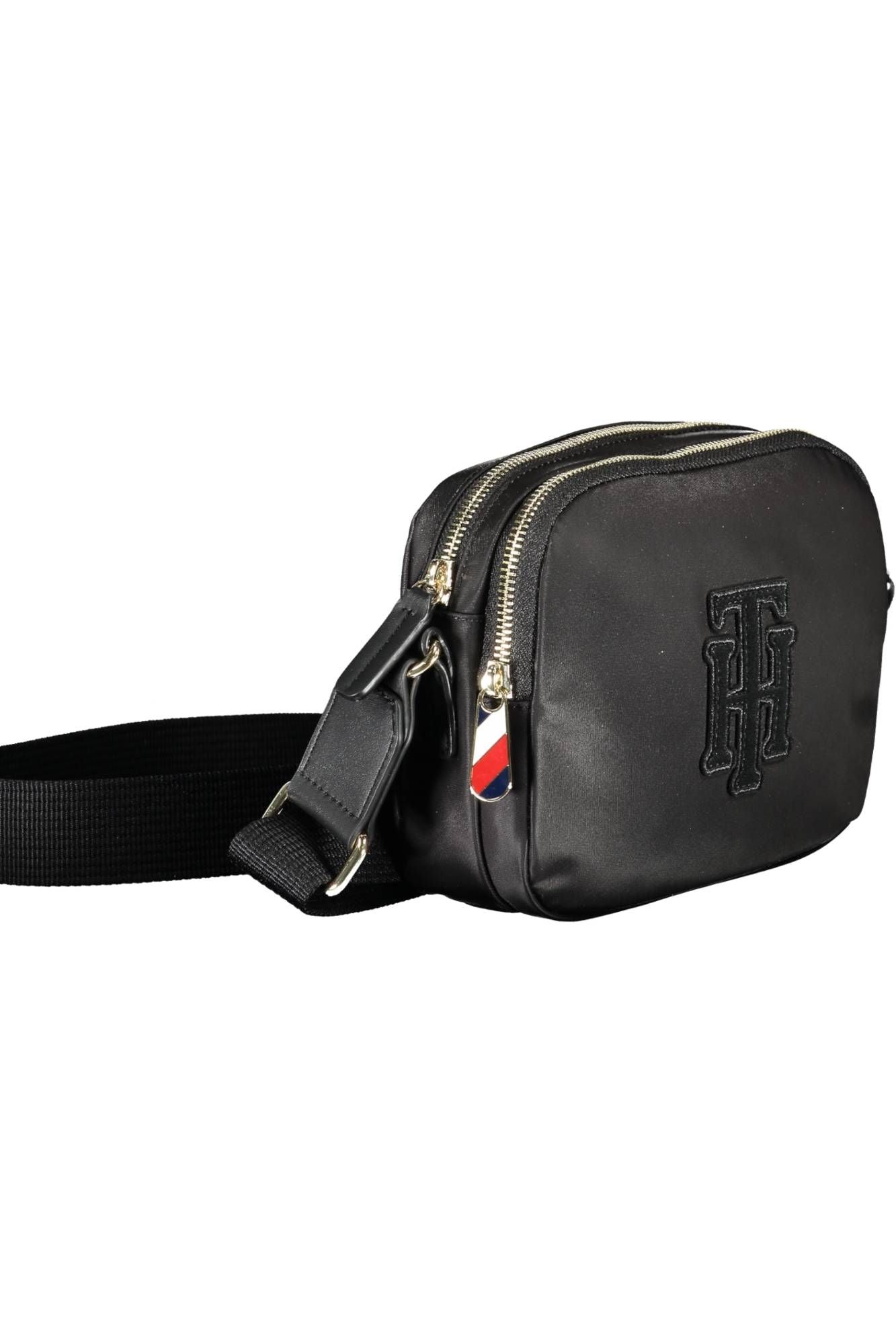 Black Nylon Women Handbag