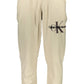 Beige Cotton Men Pants