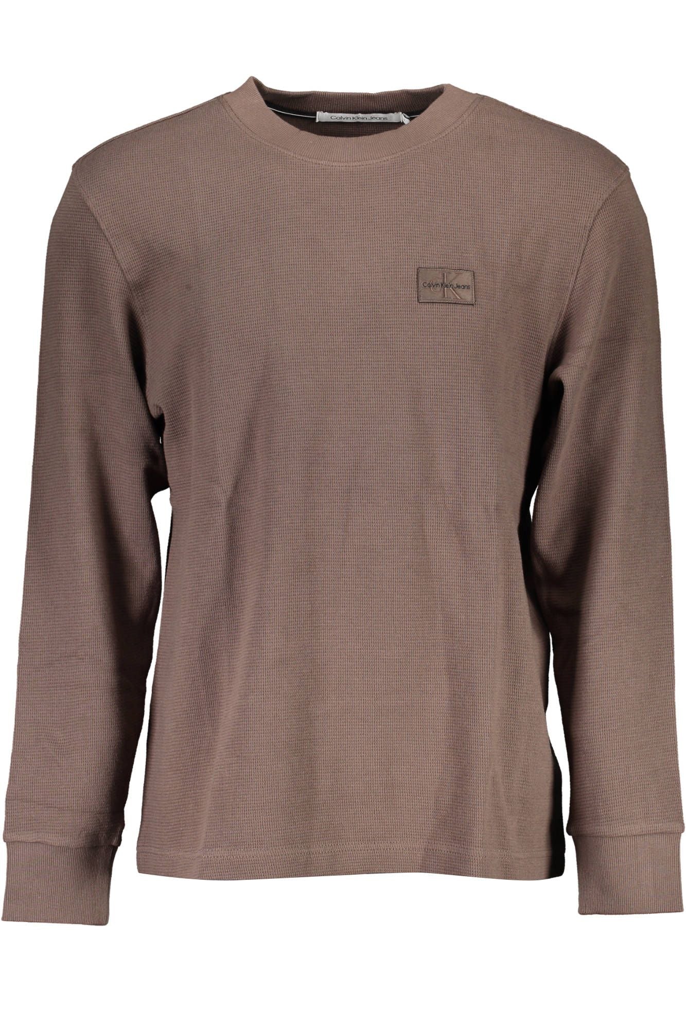 Brown Cotton Men Sweater