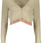 Beige Lyocell Women Sweater