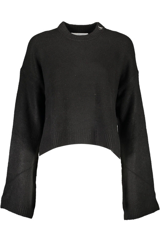 Black Wool Women Sweater